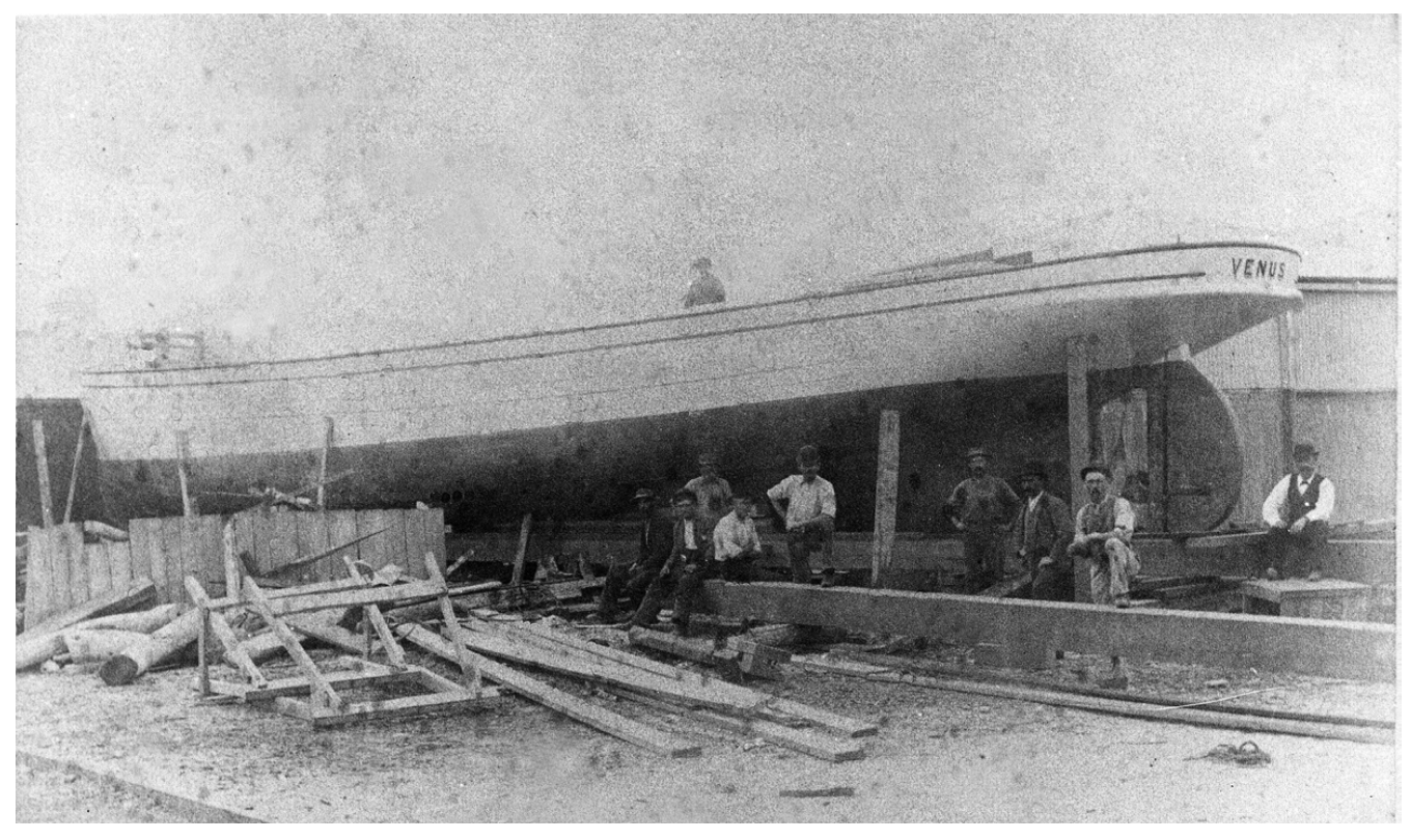 The Venus being built in 1897, Photo Fremantle City Library
