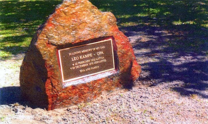 Leo Kampe Memorial Stone